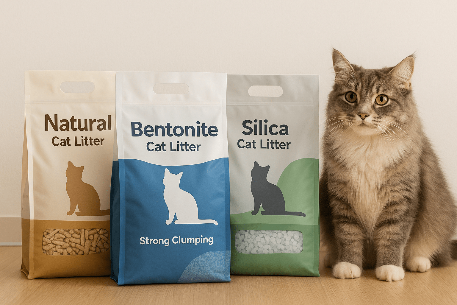 انواع خاک گربه