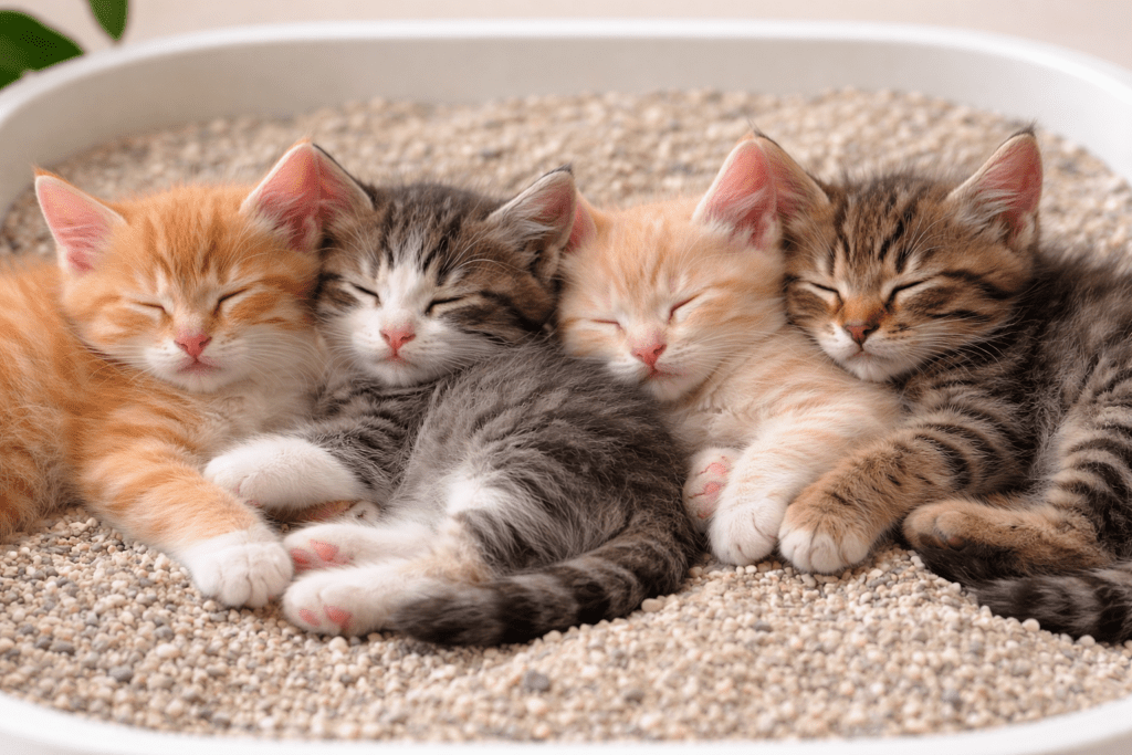 خاک گربه مناسب بچه گربه